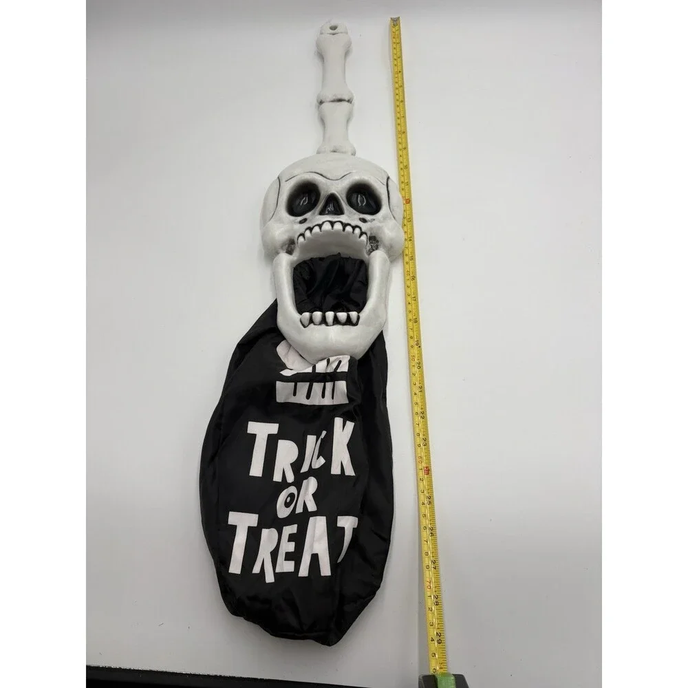 Halloween Skeleton Hand, Candy Trick or Treat Bag Halloween Bag on Stick